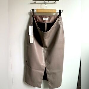 Babaton Pegu Mid length skirt Size 10 in Modern Taupe